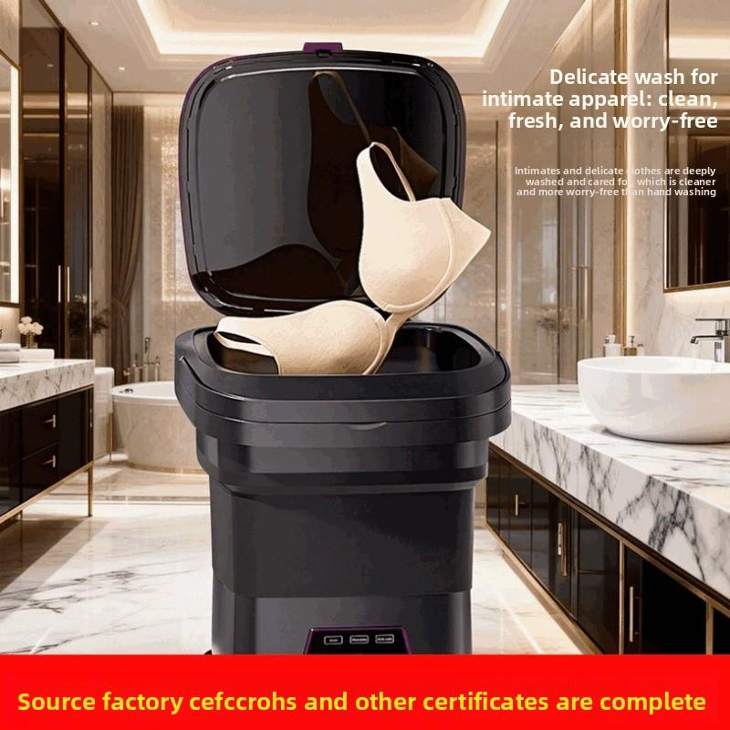 Lavadora plegable portátil automática para ropa interior y calcetines mini lavadora de 12L