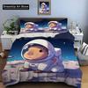 Cute Cartoon Capybara Print Bedding Set Animal Duvet Cover Set King Queen Double Twin Comforter Cover Set For Home Decor