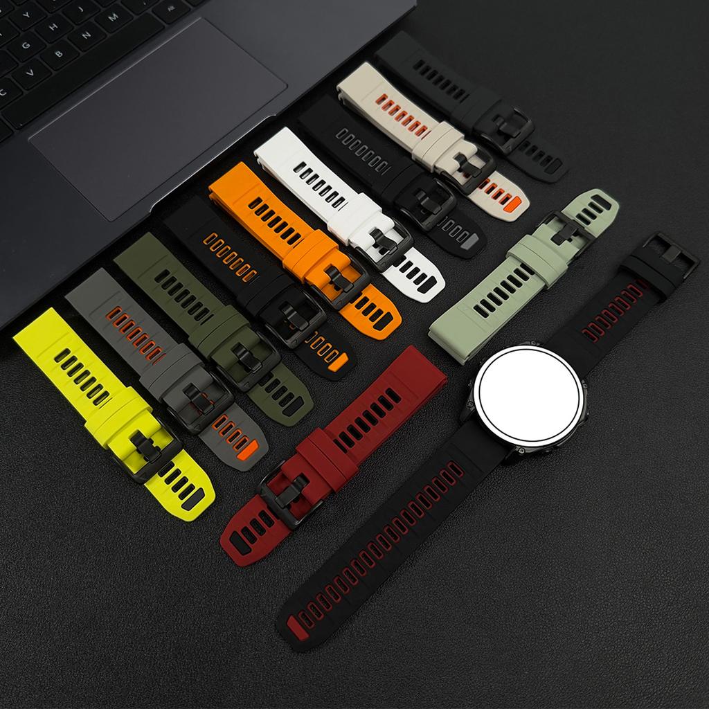 Upgraded Stainless Steel Buckle Silicone Strap for Garmin Fenix 8 Pro 47mm 51mm E 7 7X 6 6X 5 5X Epix Pro Enduro 3 970 QuickFit