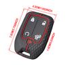 Silicone Car Key Cover Holder Case For CHEVROLET Silverado Suburban For GMC Sierra 1500 2500HD 3500HD Terrain Acadia Keychain