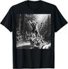 Funny Raccoon Riding Tiger Surprised Scared Cat Selfie T-Shirt