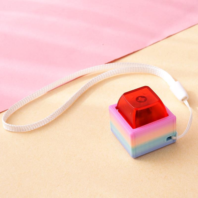 Portable Pocket Stress Relieving Toy with Button Lanyard Anxiety Alleviation for Daily Commute Travel Gifts