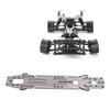 Carbon   RC Drift Car Chassis High Traction Upgrade RC Car Chassis with Battery Mount Plate for 3 RACING D5S 1Celsius10