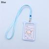 1PC Cartoon Bear Lanyard Identity ID Card Sleeve Credit Cover Case Card Holder Bus Card Case