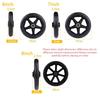 6/7/8 Inch Rubber Wheels Smooth Flexible Heavy Duty Wheelchair Front Castor Solid Shopping Cart Wheel Wheelchair Replacement