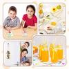 Set of 6 Wooden Cutting Boards Mini Paddle Boards for Serving Charcuterie Snacks Cheese Bread Food Photography Props Unique Shap