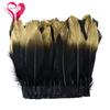 Gilded Silver Tip Goose Feather Lace Trim - DIY Decorative Clothing Accessory