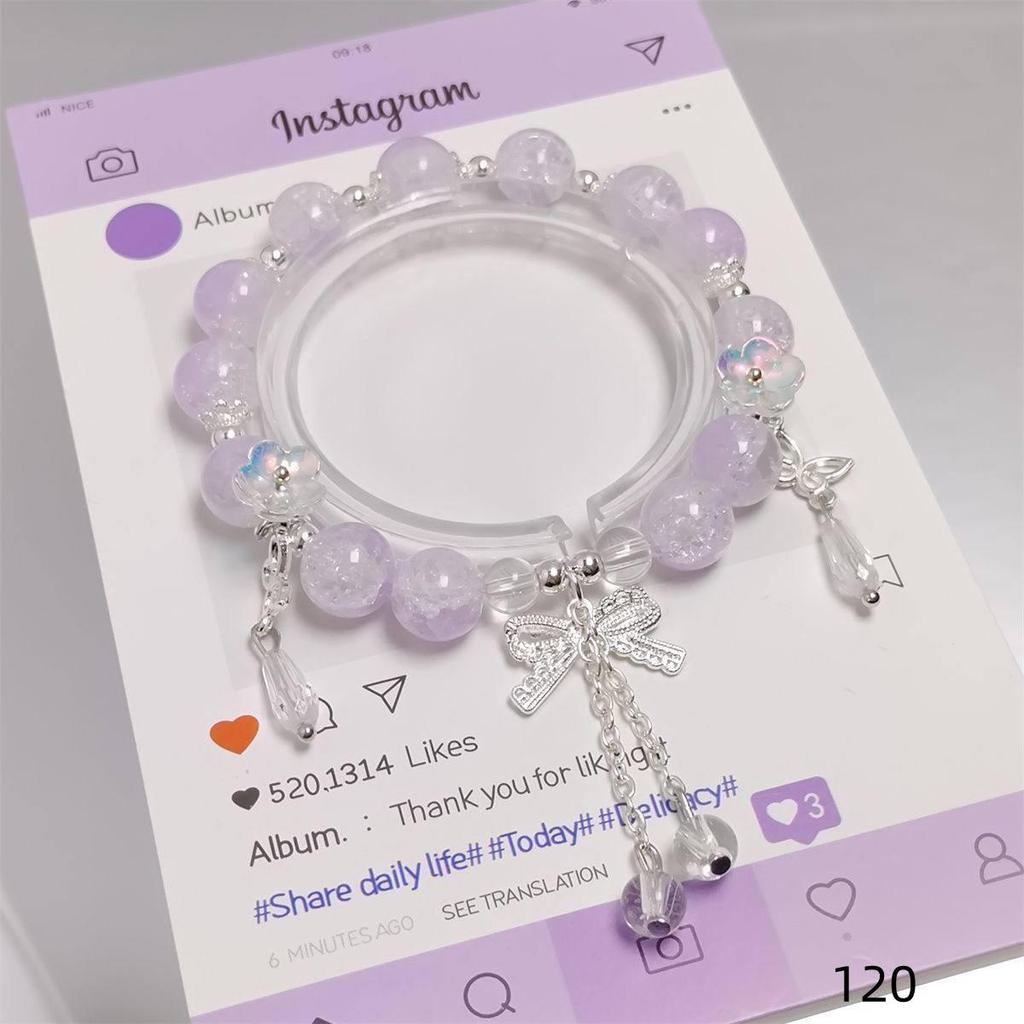 Mori Style Mermaid Crystal Bracelet - Sweet, Versatile Design for Women, Students, and Best Friends.