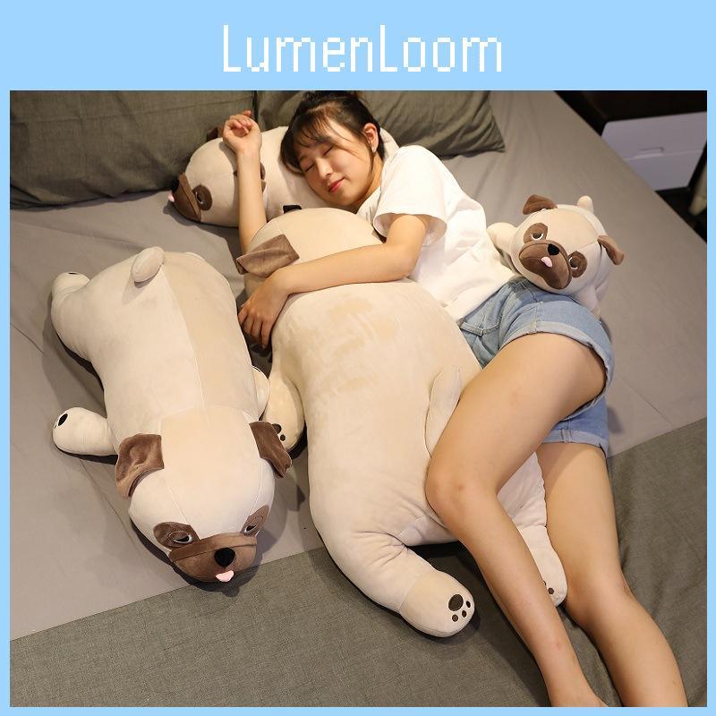 Lying Pug Dog Plush Toy Animal Stuffed Doll Pillow Cartoon Decoration Kids Gift