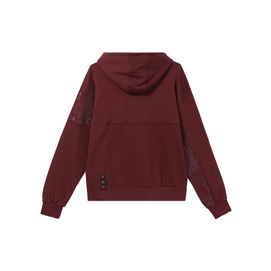Adidas Originals Cny Tiger Year Limited Edition Sports Hoodie Women Hoodies Brown Red HD0339