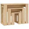 Vidaxl Nesting Tables, 3 Pcs., Wood-Based Material