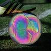 Reflective Football Glowing Football PU Night Glowing Fluorescent Football Primary School Student Training Competition No.5 Adult Football