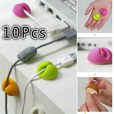 10pcs Multipurpose Wire Clips Holder Organizer