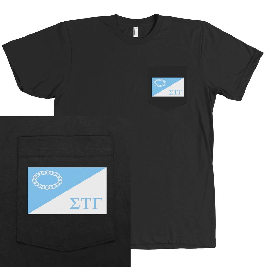 Sigma Tau Gamma Fraternity Flag Bella + Canvas POCKET Shirt - MORE COLORS