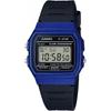 Casio Watch Casio Collection [domestic Genuine] F 91wm 2ajh Black F 91 Blue