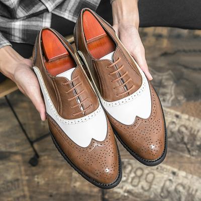 Herren Britische Brogues Lederschuhe Luxusmarke Herren Business Anzugschuhe Lässiger Gesellschaftsschuh Männliche Hochzeitsschuhe Zapatos Hombre