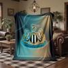 Coperta in Flanella con Stampa del Newcastle United Calcio Morbida Calda Coperta da Divano Letto per Casa Ufficio Camera da Letto