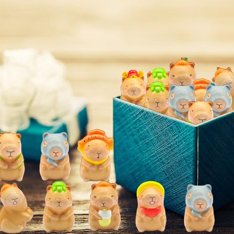 Non-Toxic 3/8/16 Pack Capybara Squeeze Toys Kapibara Slow Rising Small Animal Toys Suitable For Party Favor Bulk Toys For Kids Adults