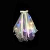 Light Up Hair Accessories Adjustable Floral Wreath Headband Glowing Princess Veil Comfortable Wedding Party Veil For Weddings