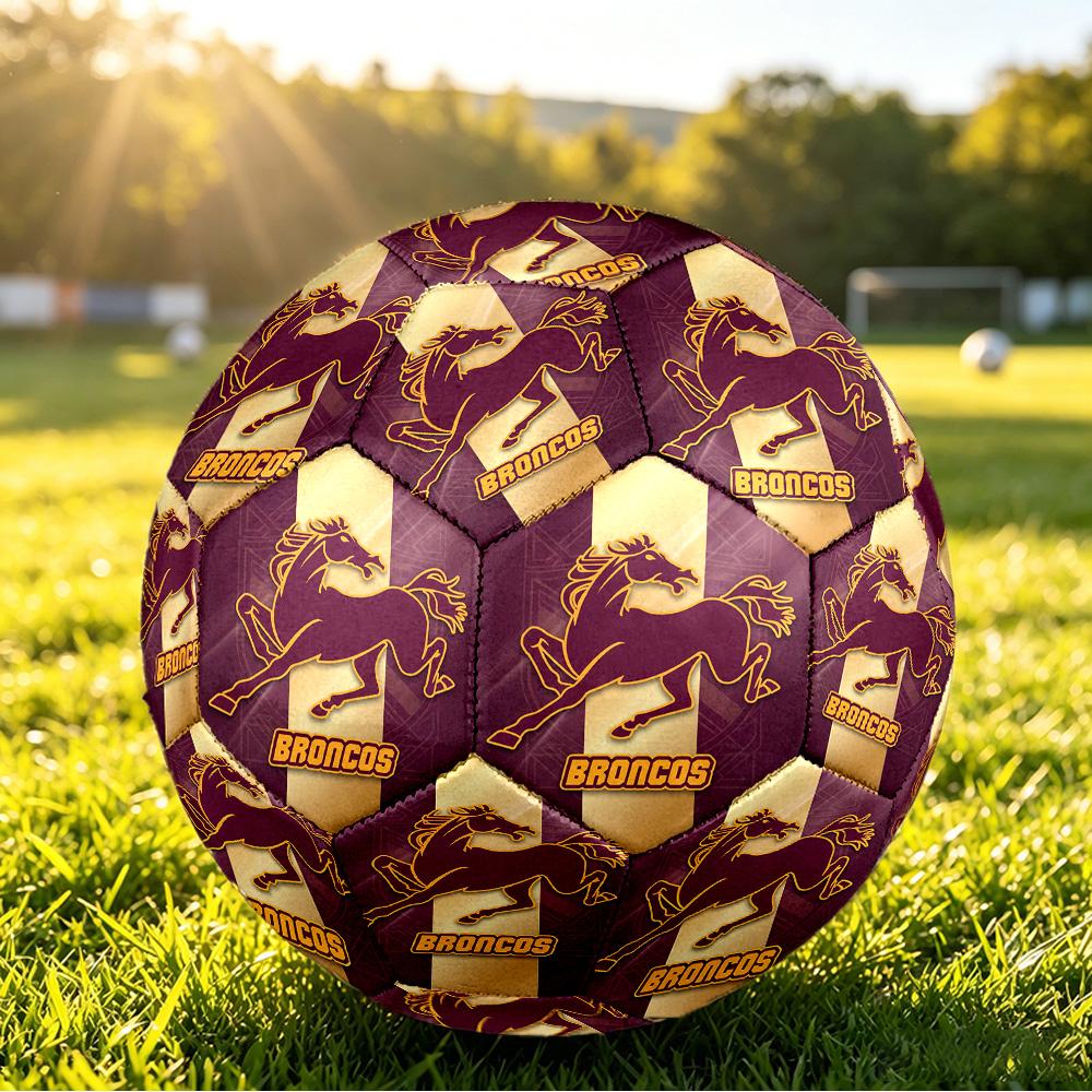Brisbane Broncos Size 5 Sports Training Ball Shock Absorbing Durable Ball For Match Daily Practice Outdoor Activities