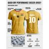 Ghana 2026 Auswärts-Sportoberteil für Erwachsene, Anti-Haft-Schweiß, super atmungsaktiv, hochauflösende Sublimation, Fan-Kurzarmshirt