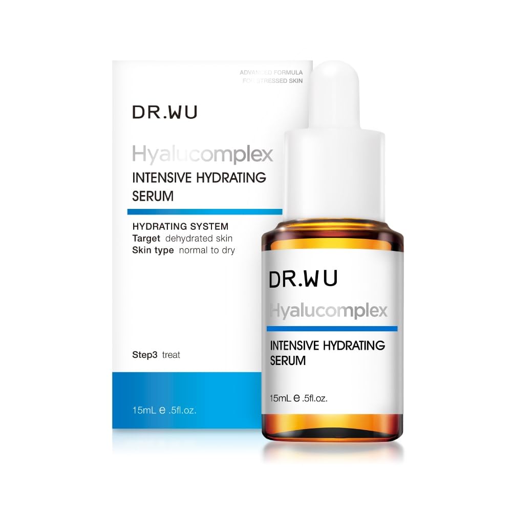 DR.WU Hyal Complex Intensive Hydrating Serum [Moisturizing Serum] Hyaluronic Acid Formula, Moisturizing Serum for Dryness, Sensitive Skin, Firmness,