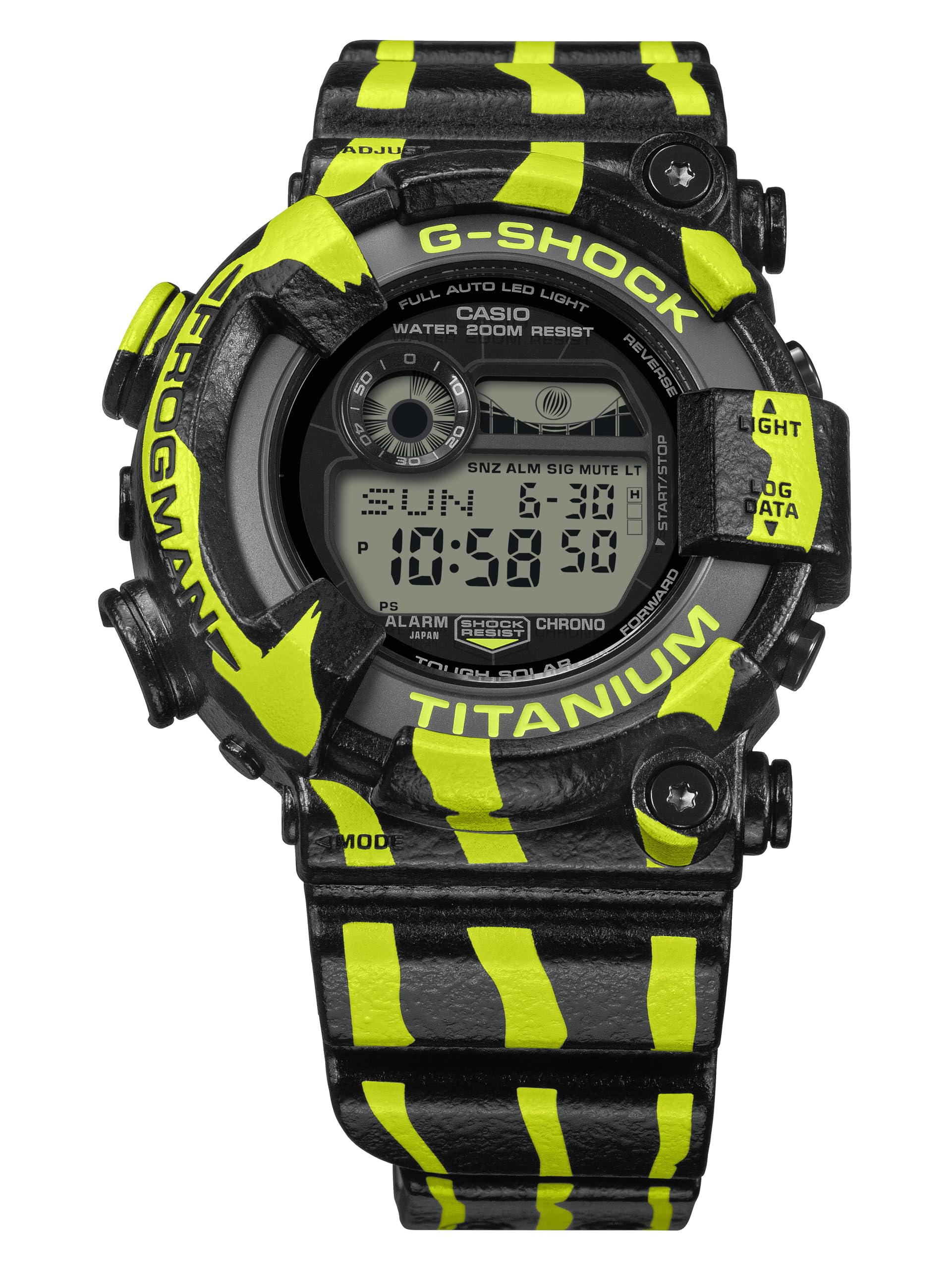 

Casio Master of G Sea Frogman Titanium Resin Watch G-Shock GW8200TPF-1
