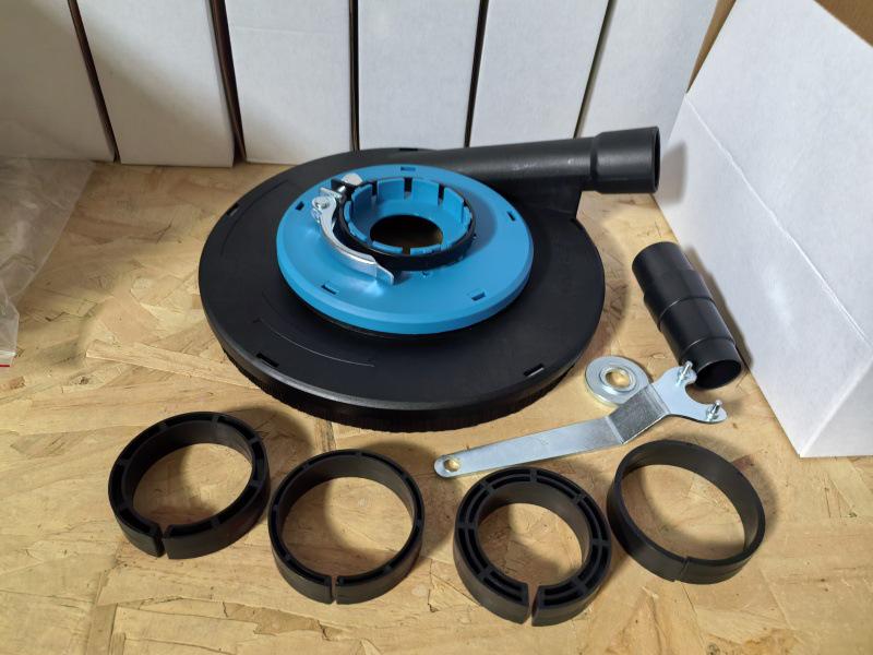 BOPENG Dust Cover for 5-inch Concrete Grinder & 7-inch Angle Grinder - Floor Paint Vacuum & Grinding Wheel Collection