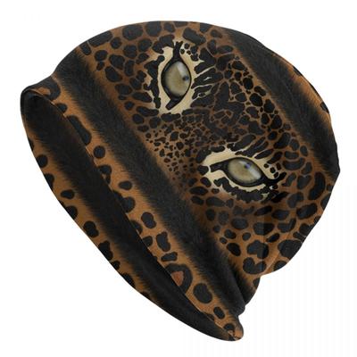 Leopard Eyes Skullies Beanies Caps Unisex Women Unisex Hip Hop Winter Warm Knitting Hat Adult Animal Skin Print Bonnet Hats