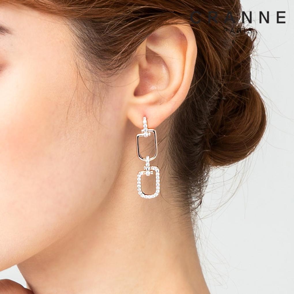 14K Einzigartige Kettchen-Hängeohrringe (Gold gefüllt) C24EGF094