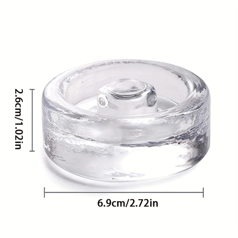 4-Pack Glass Fermentation Weights with Handle for Wide Mouth Mason Jars -, Non-Porous, Recyclable, Durable Glass Weights