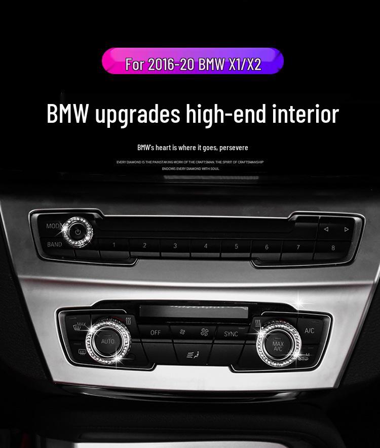 BMW Interior Modification Decorative Diamond Inlay Stickers for 16-20 X1 Power Windows (Front & Rear)