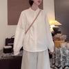 Women's Korean-Style Loose White Long-Sleeved Shirt – Versatile Lapel Design for Spring/Autumn 2026