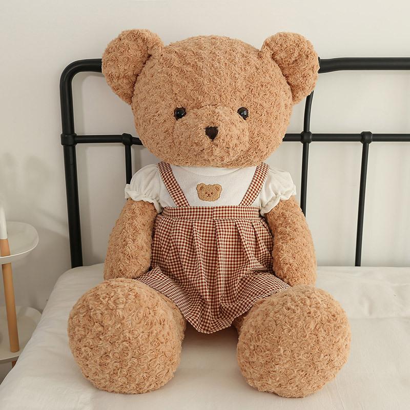 Couple bear doll plush toy girl sleeping on the bed doll is also a stall doll warm children's birthday gift