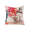 Valentine's Day Pillowcase Linen Print Home Living Room Sofa Cushion Cover Bedroom Bedside Pillowcase