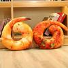 Creative Big Shrimp Throw Pillow Plush Toy Fried Shrimp Doll Girl Bed Sleeping Rag Doll Birthday Gift