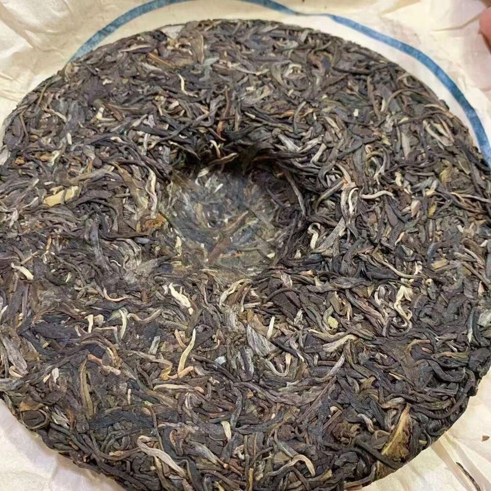 357g Yunnan Raw Puerh Tea 2003 Banzhang Qizi Pu-erh Raw Tea Cake Aged Puer Tea