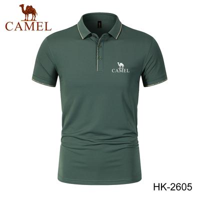 Nové jaro/léto 2024 Embroidered Polo Cool Silk Bavlna Pánské prodyšné top Rychleschnoucí polokošile Polokošile odvádějící vlhkost