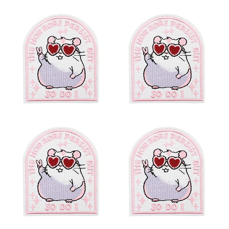 10pcs /Lots Cartoon Animals Embroidered Patches Cute Frog Duck Patch Iron On Patches For Clothing Thermoadhesive Patches Badges