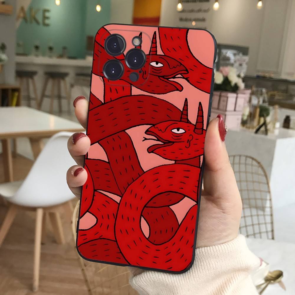 Polly Nor Print Handyhülle für iPhone 16 15 14 13 12 11 17 Pro Max Plus Rückseitenhüllen