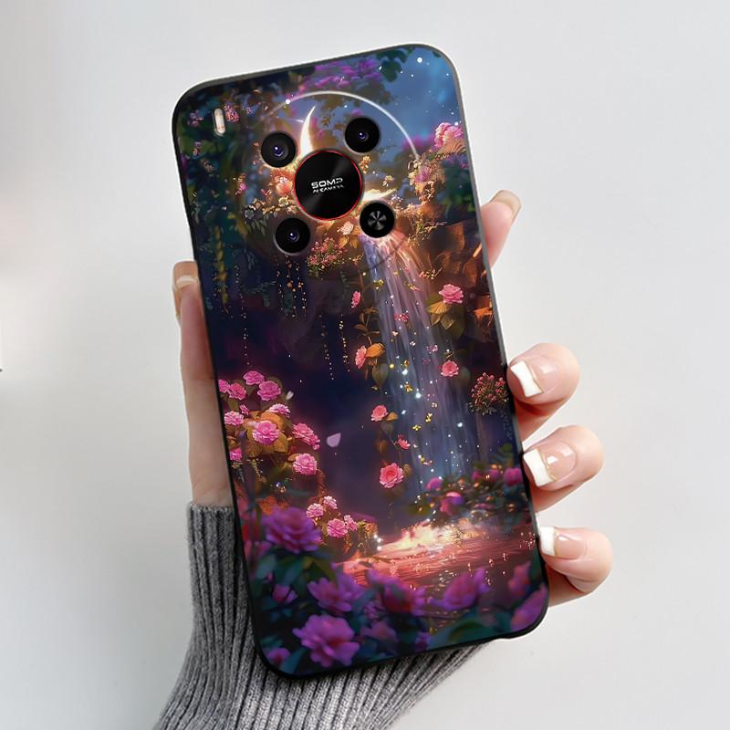 Case For ZTE Blade V70 Max / Nubia V70 Max Phone Case Black Soft Silicone Shockproof Cover Luxury Cute Love Rabbit Funny Casing