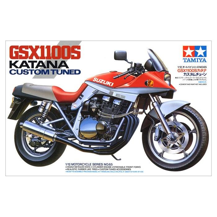Tamiya 1/12 Motorcycle Series No.65 Suzuki GSX1100S Katana Custom Tune Plastic Model 14065 Red 182mm