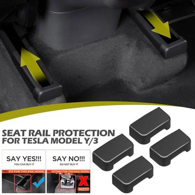 Rear Seat Slide Rail Protection Plug For Tesla For Model Y 2022 2021 Car Seat Rail Cover For Tesla 2019 2020