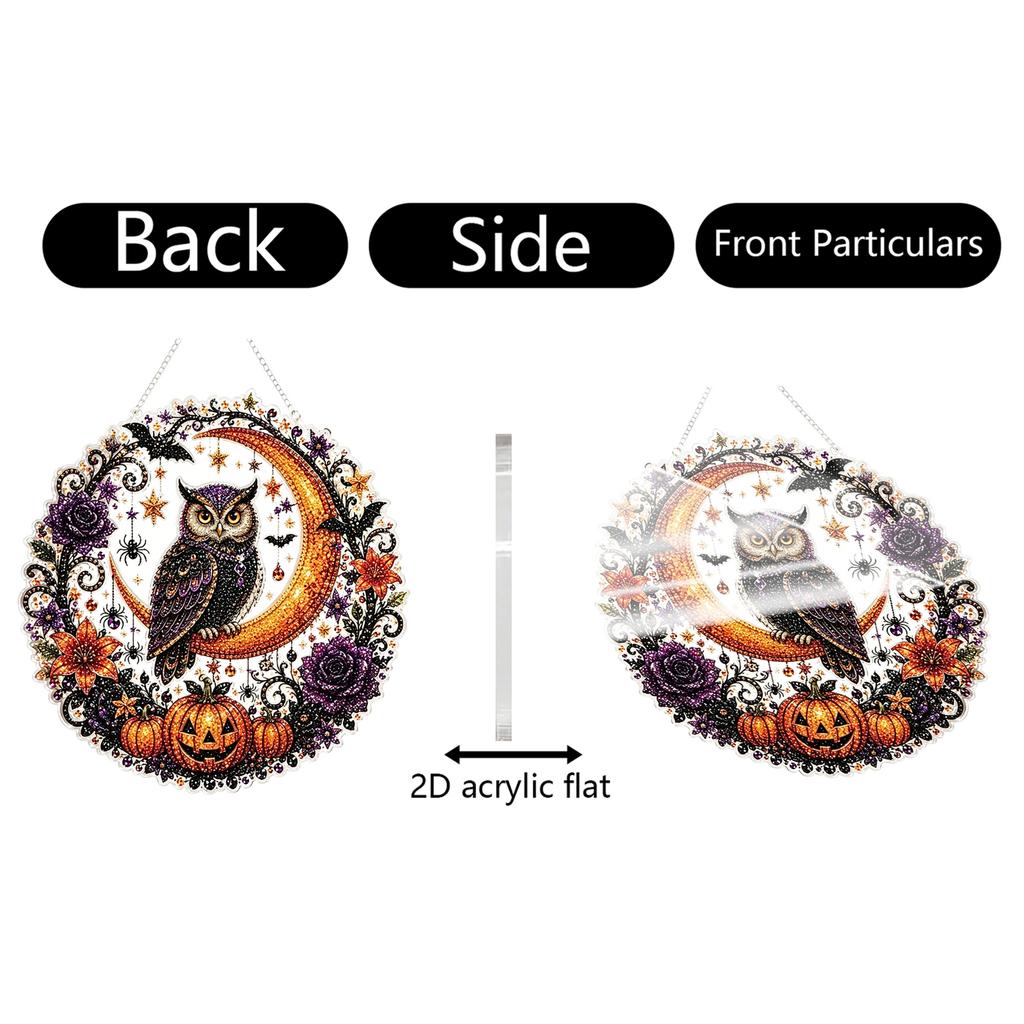DIY Kit - 5D Full Drill Round Hanging Ornament for Home Wall Decor