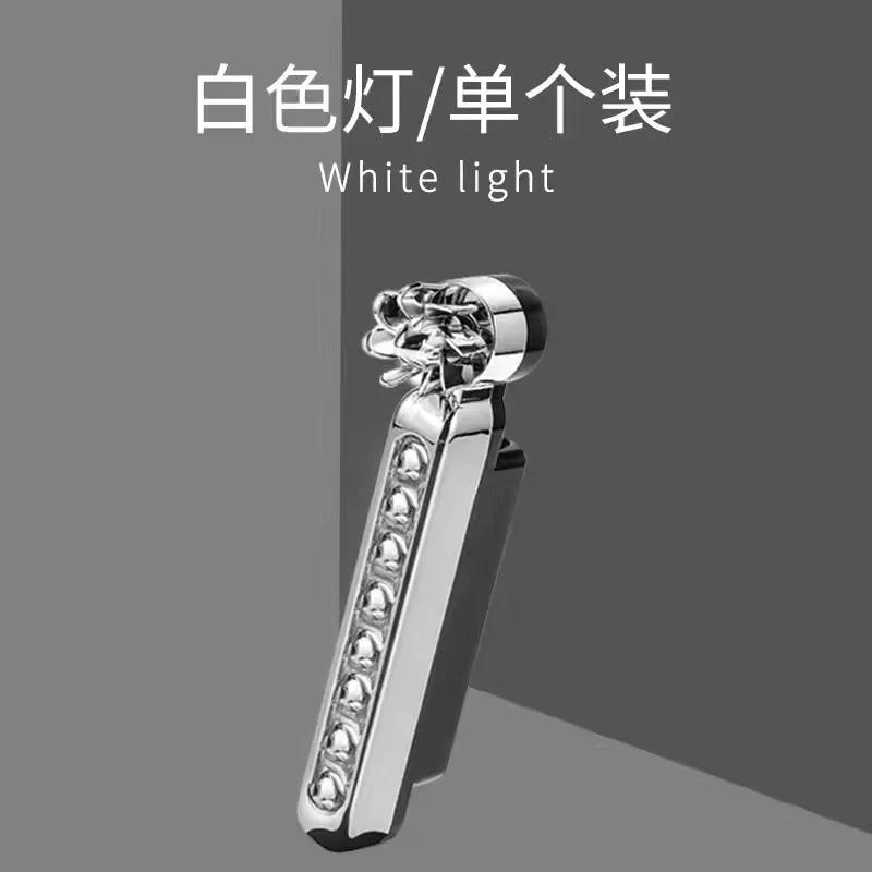 Car Light 2-1pcs Wind Powered Car LED DayTime Running Light Auxiliary Lighting Rotation Fan Lamp Automobile Day Time Headlight