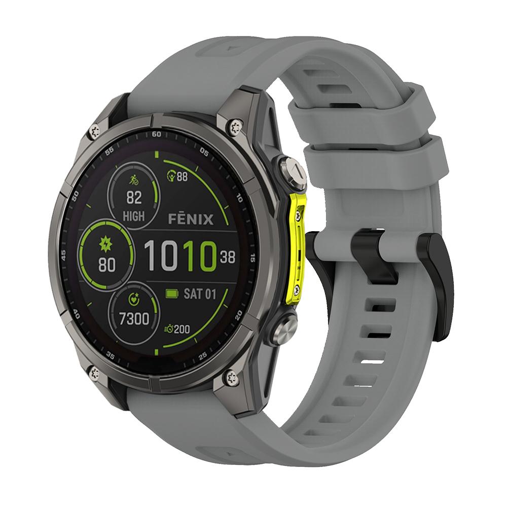 Garmin Quatix 8 47mm 51mm/Tactix/Instinct/Enduro/Mk2 Mk2i/Fenix8 Pro 7 7X Solar Silikon Kayış Bileklik İçin Saat Kayışı 22mm/26mm