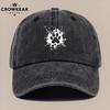 pc Creative Ink Splash Paw Print Pattern Baseball Cap Trendy Individual Duckbill Hat Fashionable Street Style Design Unisex
