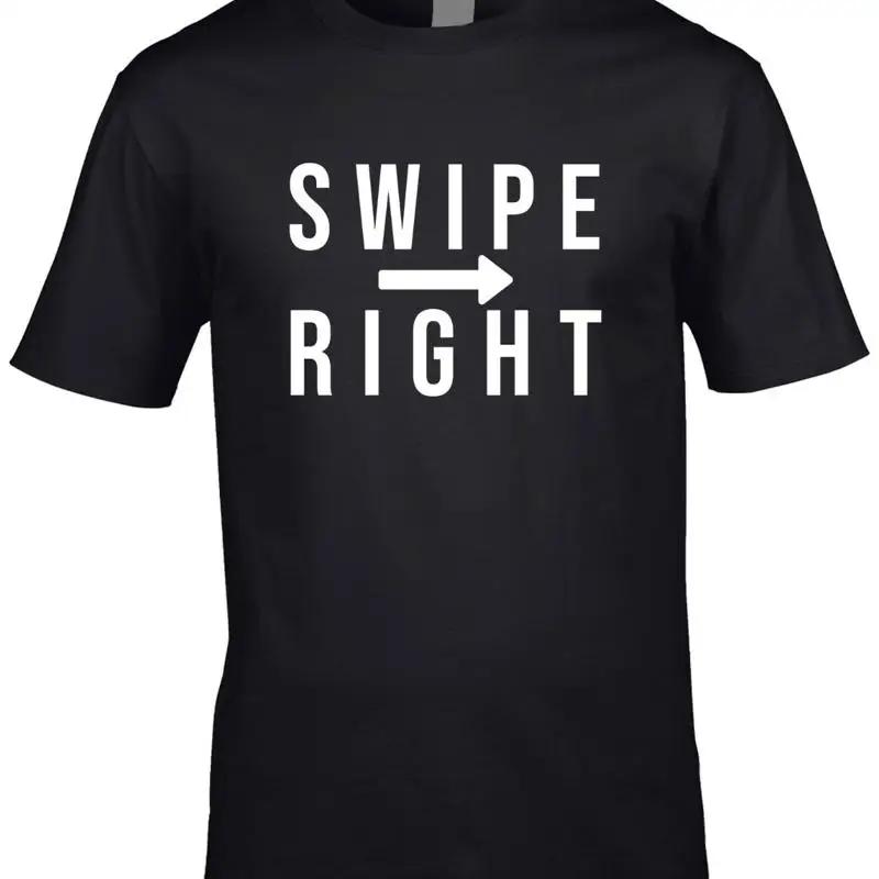 

Swipe Right Men S T Shirt Funny Dating Joke Rude Cheeky Date Cool Idea S разноцветный