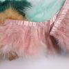 10Meters Marabou Feather Fringe Ribbon Turkey Feathers Trims for Wedding Feather Dress for Decoration Sewing Crafts