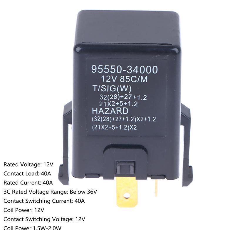 1pcs Car Turn Signal Flasher Relay 95550-34000 95550-39000 Flasher Relay Interior Parts Relays 5